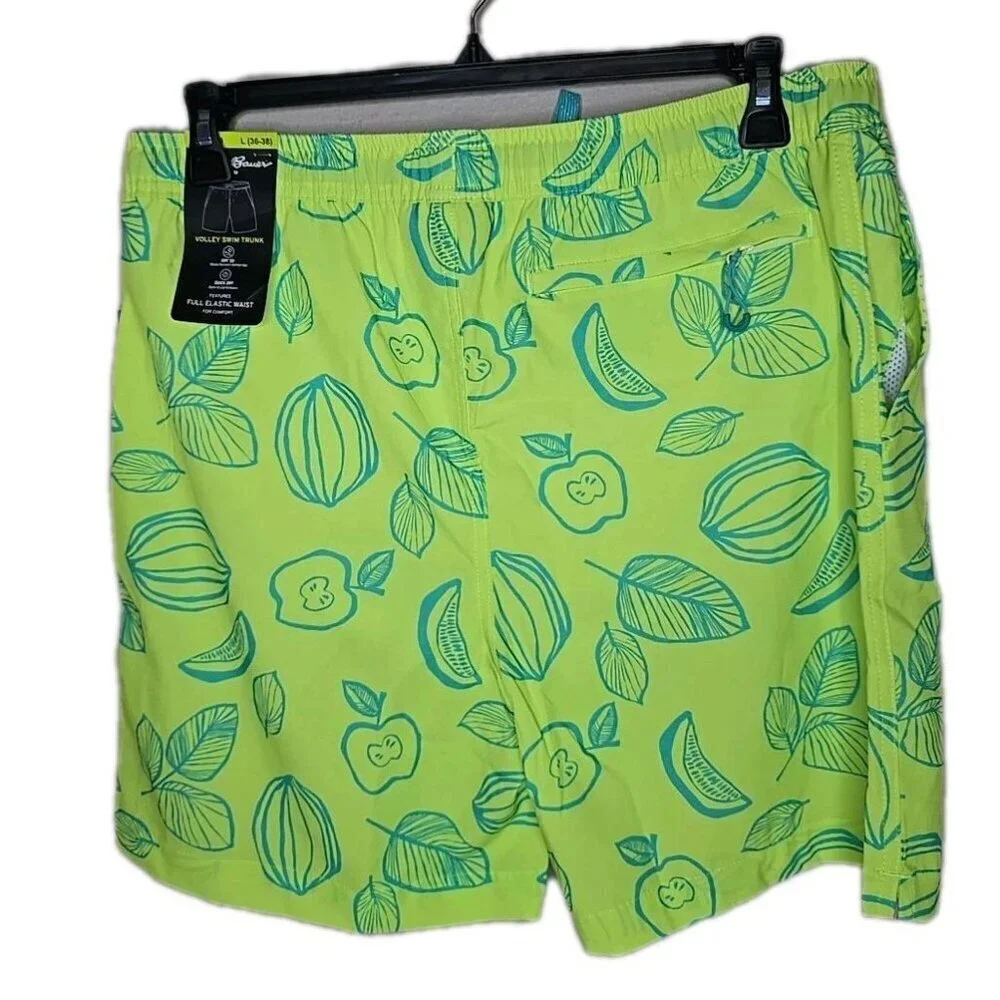 Eddie Bauer NWT Men's Yellow Citrus Volley Swim Trunk Size Large 36-38 t2